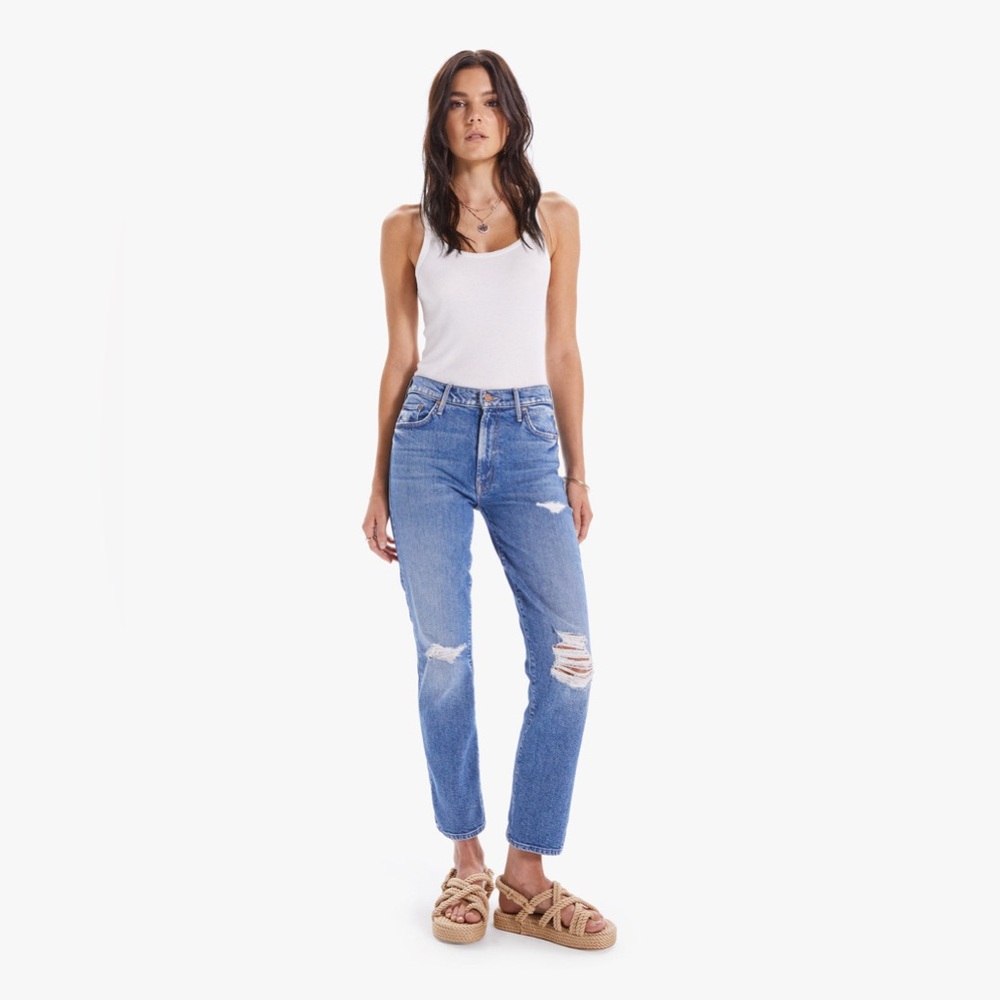 MOTHER The Insider Ankle Jeans Bloom And Doom - Picture 2 of 7